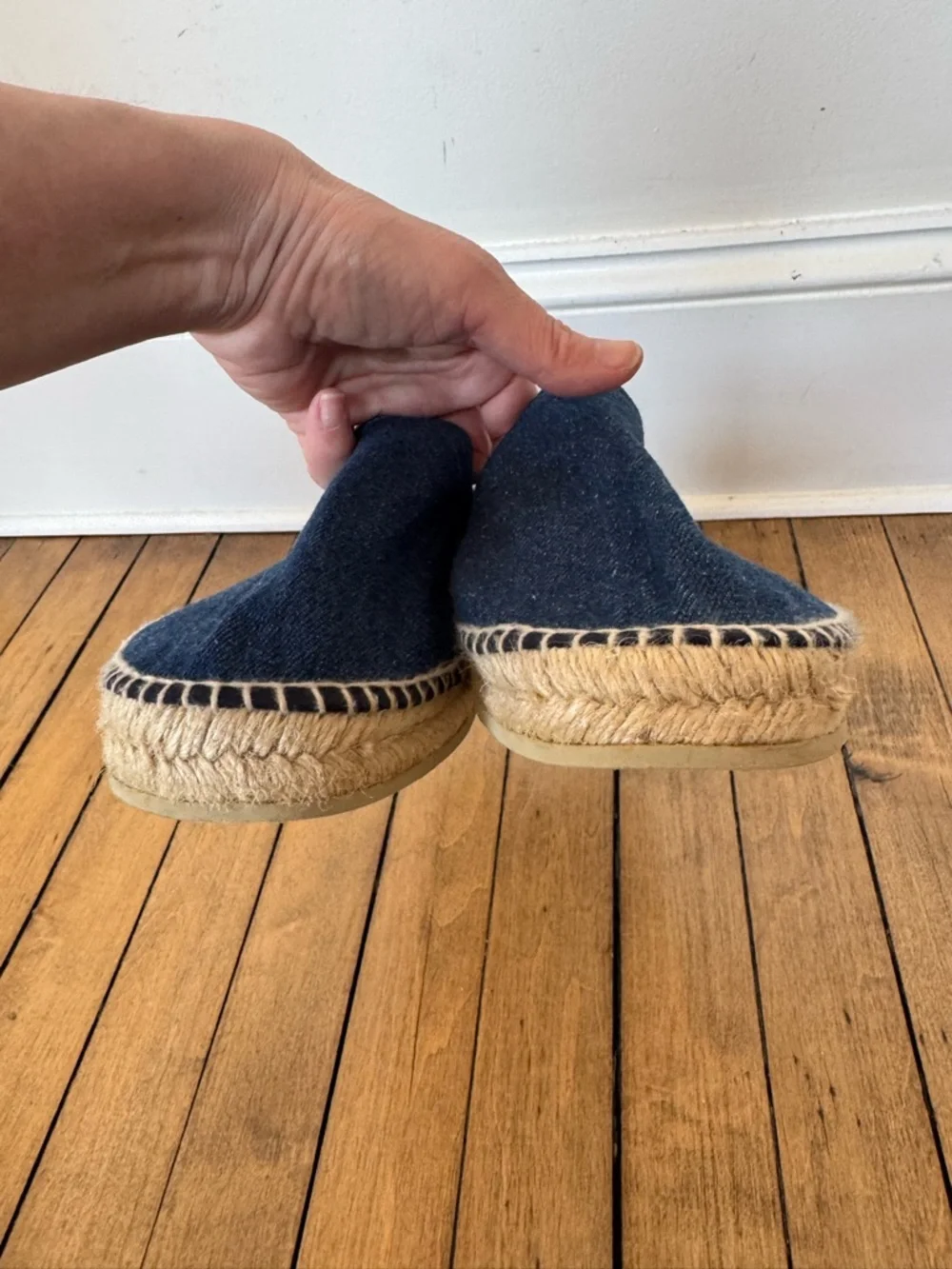 OAS Blue Denim Espadrilles 44 / Men’s 10 Women’s 11